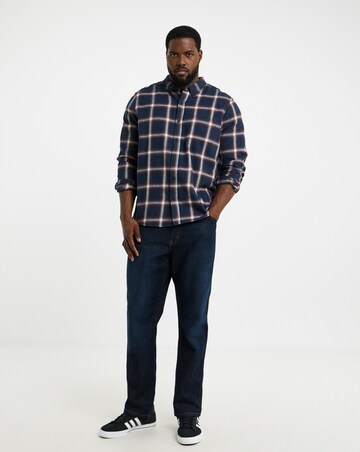 Cotton Rich Flannel Check Shirt Regular