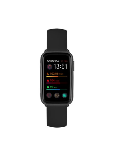 Sekonda Track Smart Watch - Black Plastic Case & Silicone Strap