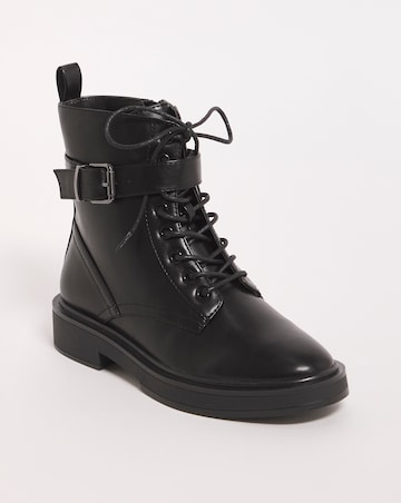 Aimi Classic Lace Up Ankle Boots Extra Wide EEE Fit