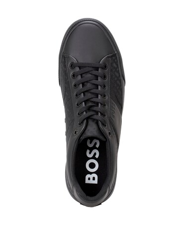 BOSS Embossed Aiden Black Trainer