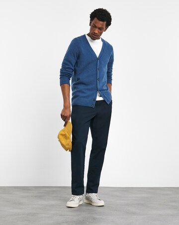 Blue Lambswool Cardigan