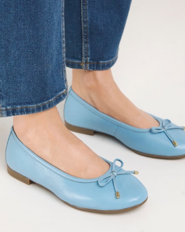 Eliza Basic Leather Ballerina Extra Wide EEE Fit