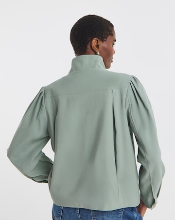 Sage Soft Volume Sleeve Jacket