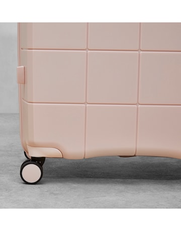 Rock Pixel Medium Suitcase - Pastel Pink