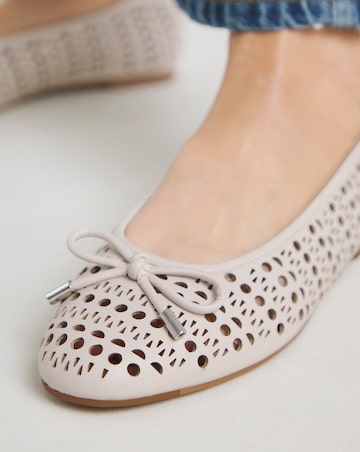 Hope Laser Cut Ballerinas - Extra Wide Fit (EEE)
