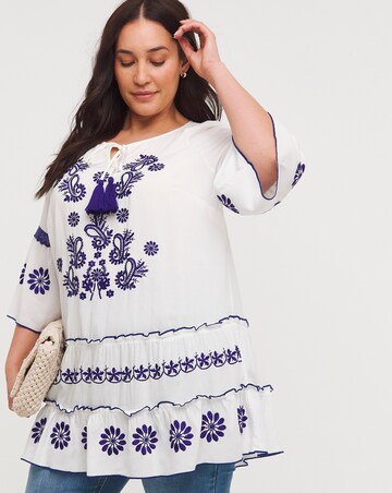 Joe Browns Santorini Embroidered Boho Tunic