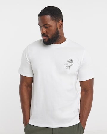 Jack & Jones Premium Kyle Back Graphic T-Shirt - White