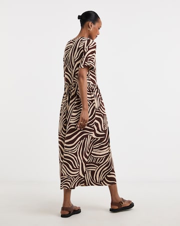 Soft Touch Half Sleeve Smock Dress