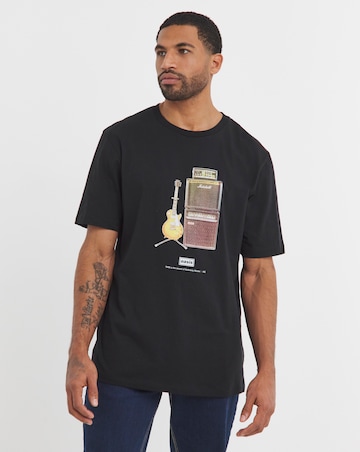 Jack & Jones Oasis Graphic T-Shirt - Black