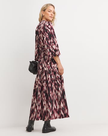 Puff Sleeve Button Through Dress
