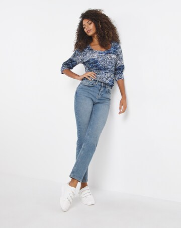 Sweetheart Neck Crinkle Top