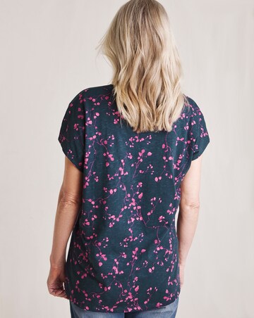 Julipa Notch Neck Pure Cotton T-Shirt