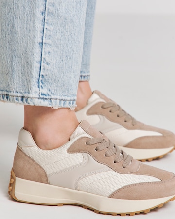 Akira Suede Retro Runner Trainer Extra Wide EEE Fit