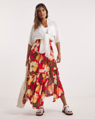 Hawaii Asymmetric Beach Skirt