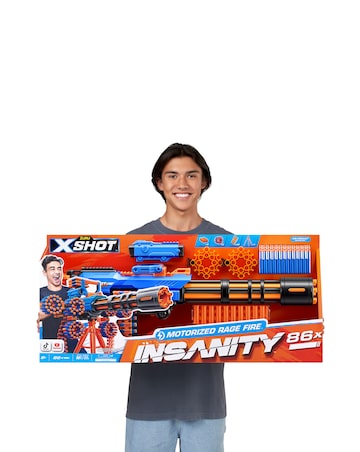 Zuru X-Shot Insanity S1 Motorized Rage Fire Gatling Gun