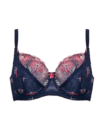 Pour Moi St Tropez Full Cup Wired Bra Navy/Pink