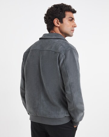 Faux Suede Bomber