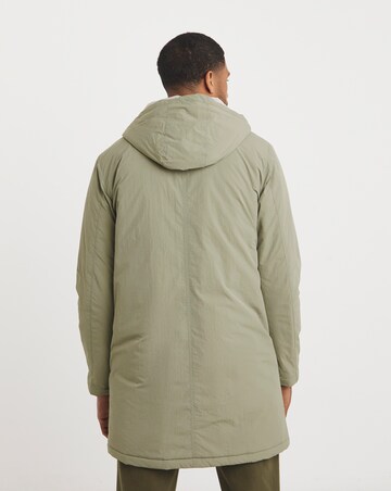 Khaki Shower Resistant Lightweight Padded Parka
