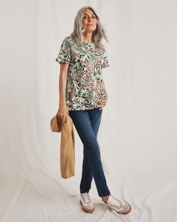 Julipa Button Shoulder Jersey Top