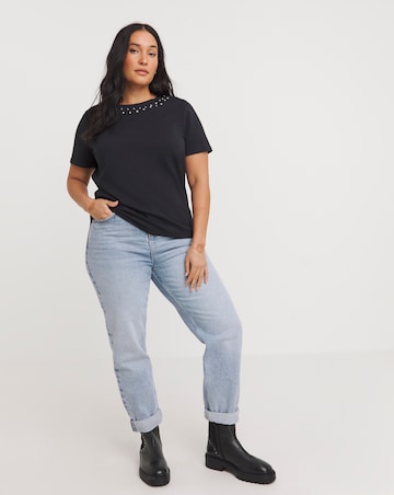 Diamante Trim T-Shirt