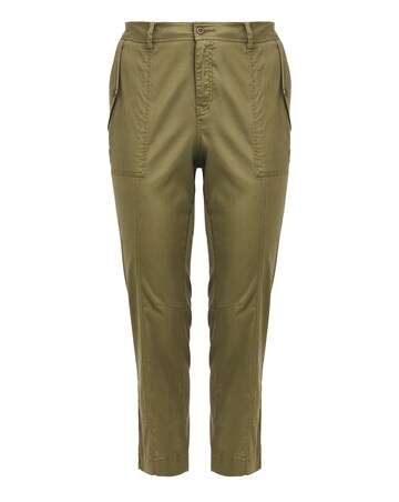 Anthology Khaki Cargo Lyocell Trousers