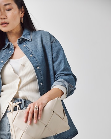 Mid Blue Oversized Denim Shacket