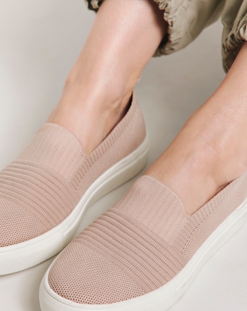 Felicity Stretch Textile Slip On Trainer Extra Wide EEE Fit