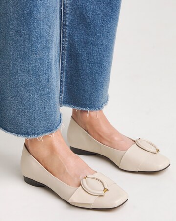 Anthology Meadow Leather Buckle Ballerina Extra Wide EEE Fit
