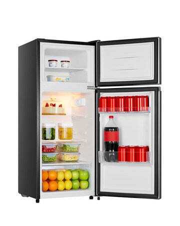 Fridgemaster MTM48120EB Fridge Freezer - Black E Rated