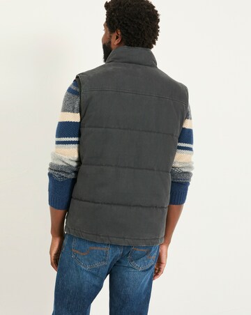 FatFace Warton Gilet (Regular & Tall) - Charcoal Grey