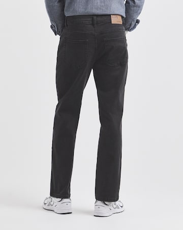 Union Straight Fit Stretch Jeans Black