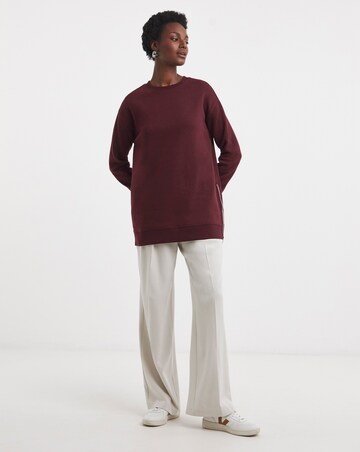 Side Zip Longline Sweat