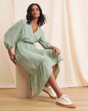 Anise Elodie V Neck Midi Dress