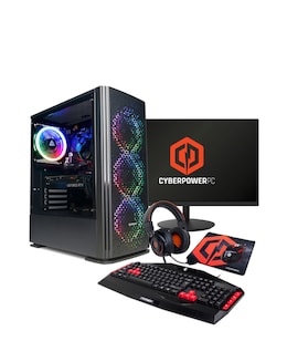 CyberPowerPC Blaze Gaming PC Bundle - Core i5 RTX 5060 16GB RAM 1TB NVMe SSD