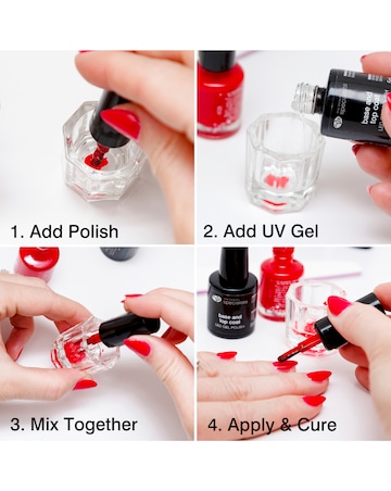 14 Day Gel nail polish set with LED lamp