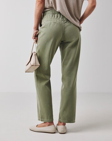 Khaki Straight Leg Cargo Jeans