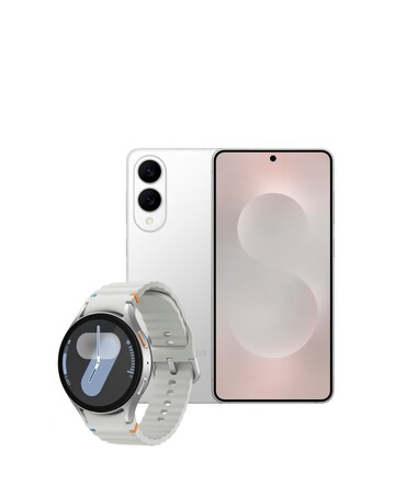 Samsung Galaxy S25 Edge 512GB Silver & Samsung Galaxy Watch7 44mm Silver Bundle