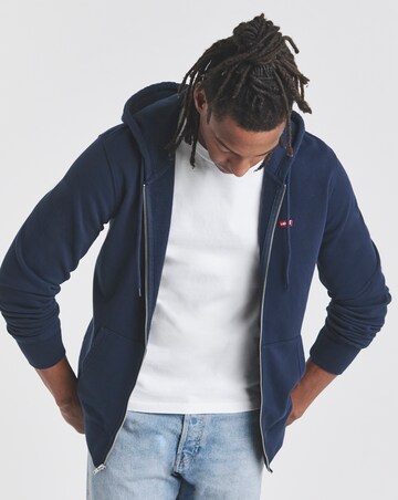 Levi's Original Housemark Zip Through Hoodie - Navy