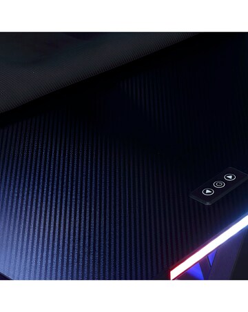 X Rocker Lumio Compact Gaming Desk with 3-Sided App-Controlled LED Lighting