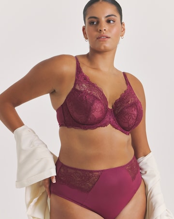 Pretty Secrets (2 Pack) New Ella Full Cup Wired Bras (C-J) Fig/Cherry