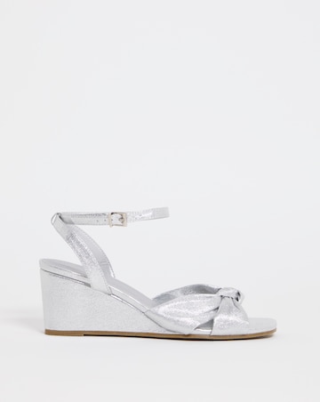 Joanna Hope Knotted Vamp Wedge Sandal - Wide Fit (E)
