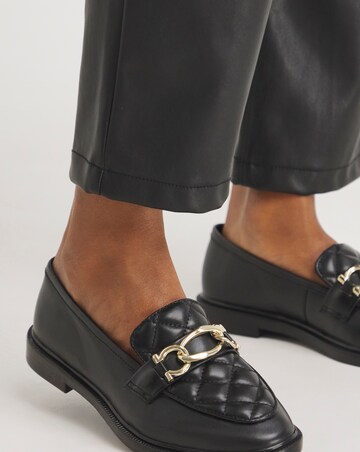 Marie Classic Quilted Trim Loafer - Wide Fit (E)