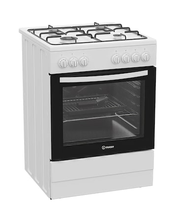 Indesit I6G3PMW/UK 60cm Gas Single Cooker - White + Installation