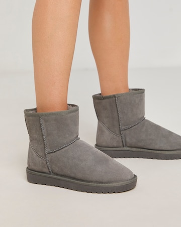 Sia Suede Warm Lined Snug Boots Extra Wide EEE Fit