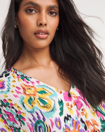 Crinkle Kaftan Overhead Midi Dress