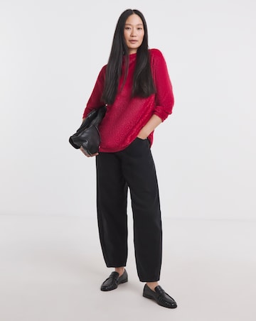 Brushed Soft Touch Longline Top