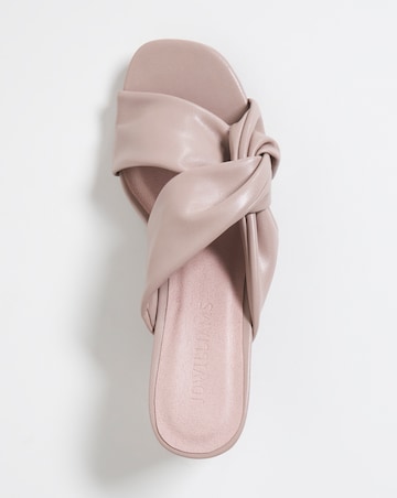 Joanna Hope Block Heel Twist Mule - Wide Fit (E)