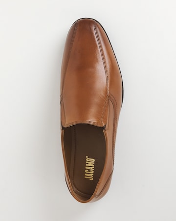 Formal Leather Slip On Wide