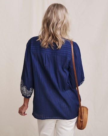 Julipa Embroidered Sleeve Blouse