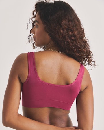 Pretty Secrets (3 Pack) Plain Comfort Tops (Fits Up To D Cup) Berry Multi